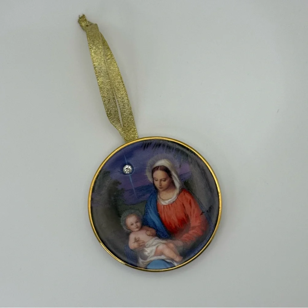 Vintage Avon Collectible Ornament Star of Bethlehem Nativity 1998 Porcelain 24k
